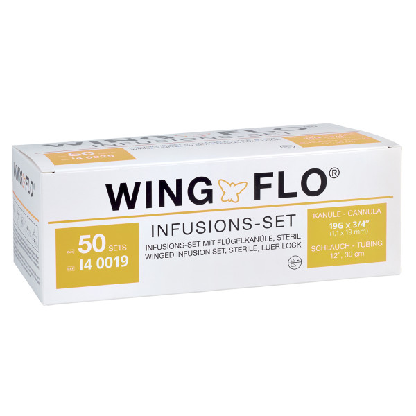 Wing-Flo® Perfusionsbestecke 19 G - 1,1 x 19 mm - Creme