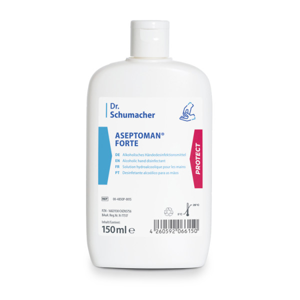 Dr. Schumacher Aseptoman® forte Händedesinfektion 150 ml Kittelflasche