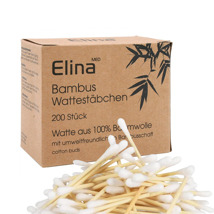 Wattestbchen | Q-Tips mit beidseitigem Wattekopf Bambus | rewa-shop.de |  Pflege & Hygienebedarf