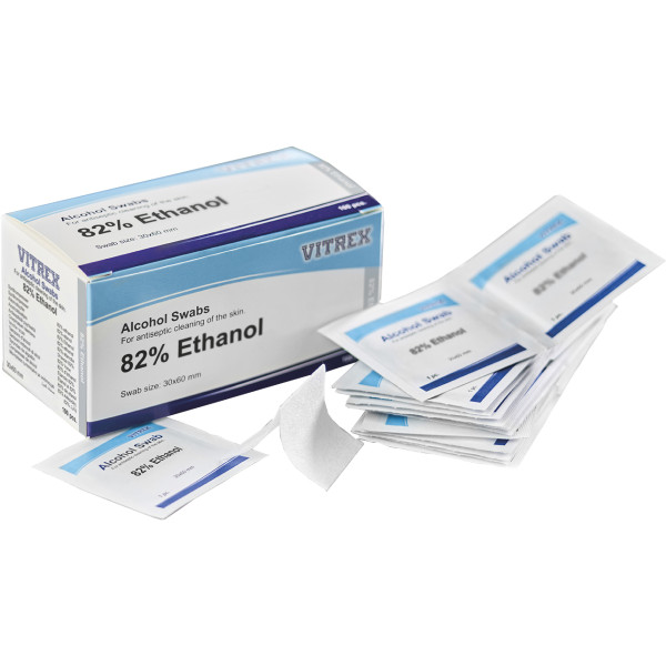 Vitrex® Alkoholtupfer 82 % Ethanol