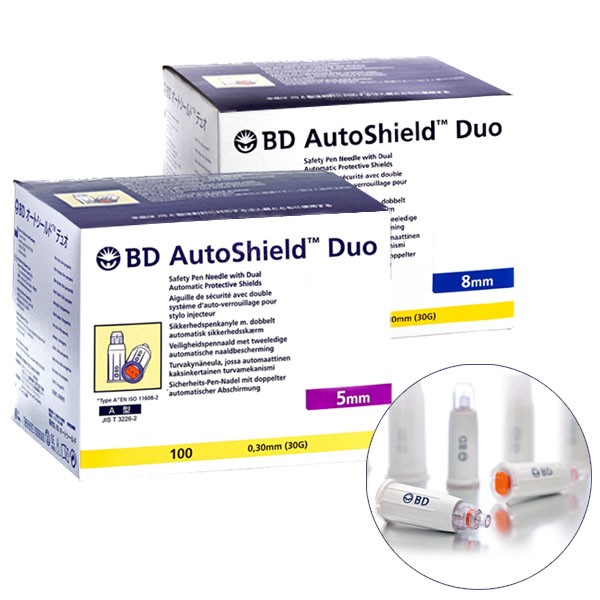 BD Autoshield™ Duo Safety-Penkanüle in 2 Grössen lieferbar
