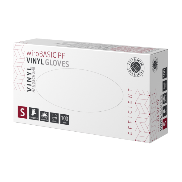 Care&Serve® wiroBASIC Vinylhandschuhe puderfrei Small