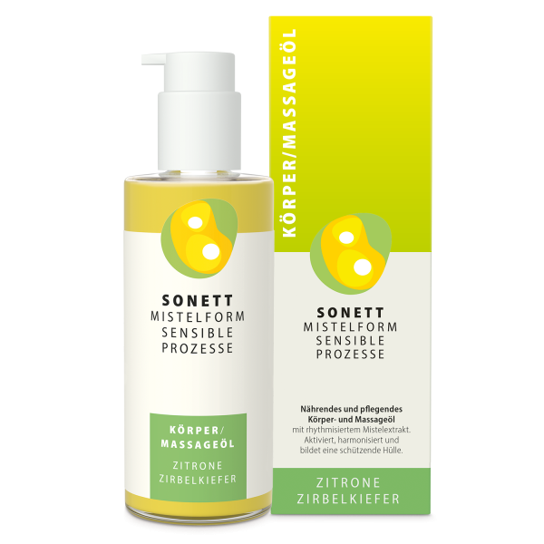 Sonett Mistelform Körper & Massageöl | Zitrone Zirbelkiefer 145 ml