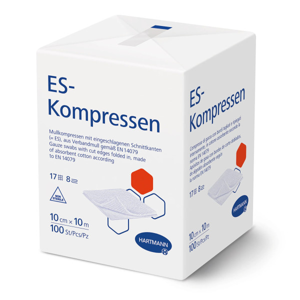 Hartmann ES-Kompressen 8-fach unsteril 10 x 10 c