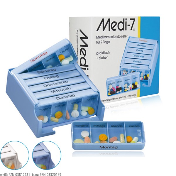 Medi-7® Medikamenten Wochendispenser Blau