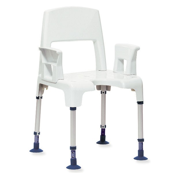 Aquatec Pico Duschstuhl mit Arm- und Rückenlehne