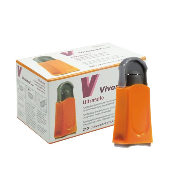 UltraSafe Sicherheitslanzetten 21G Orange