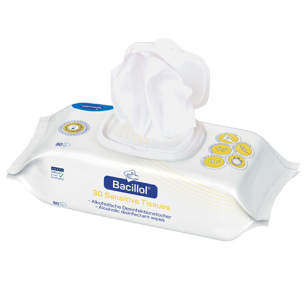 Bacillol® 30 Sensitive Tissues Flächendesinfektionstücher im Flowpack