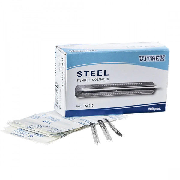 Vitrex® Blutlanzetten steril. 200 Stück pro Packung