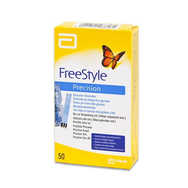 Original FreeStyle Precision Teststreifen. 50 Stück