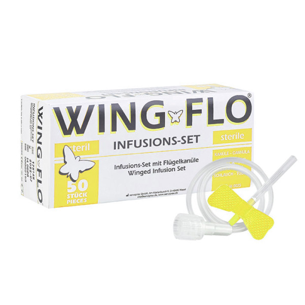 Wing-Flo Perfusionsbestecke Gelb 20G