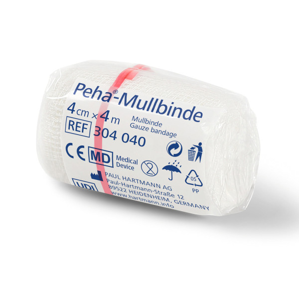 Peha® Mullbinden - Einzeln verpackt 4cm