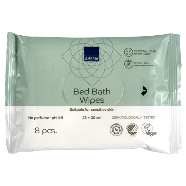 Abena® Bed Bath Wipes - Feuchte Waschtücher 8 Stück